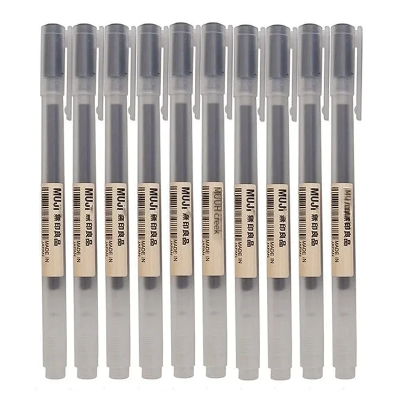 Muji Stationery Gel Pen - 6/8 adet/takım MUJIs Jel Kalem Siyah/Kırmızı/Mavi