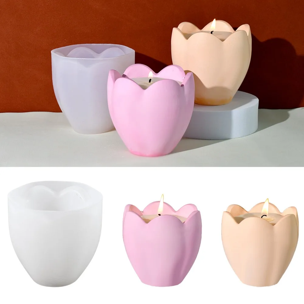 Craft Embellishment Storage - Lale Mumluk Silikon Kalıplar Çiçek Reçine