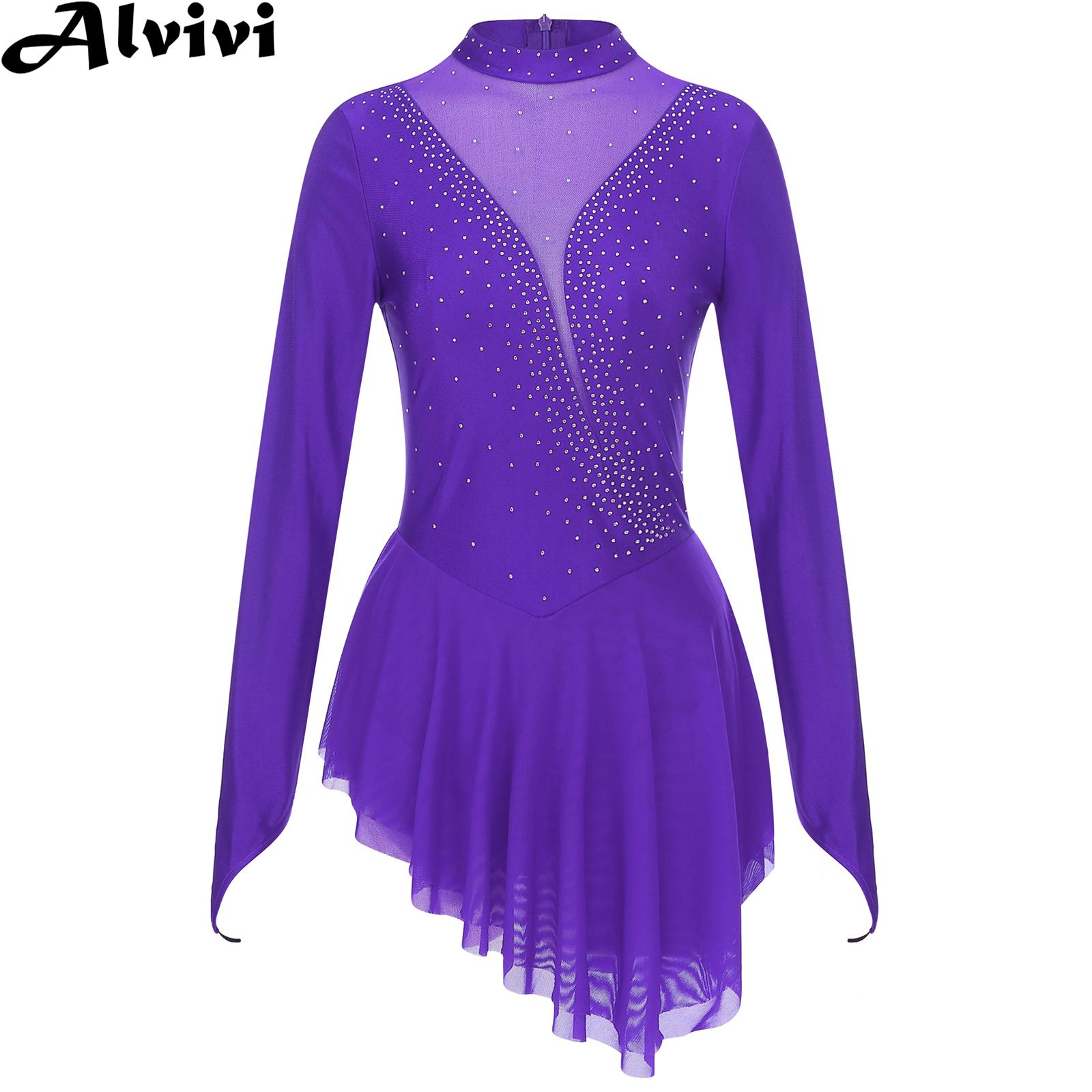 Rhinestone Banding Trim - Kadın figürü buz pateni jimnastik Leotard