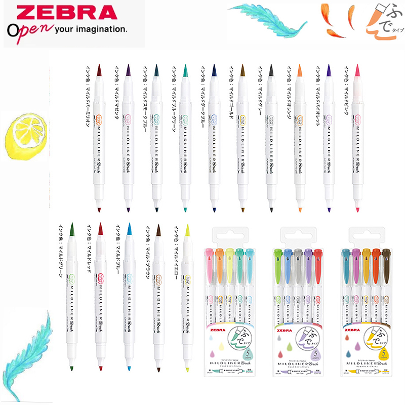 Zebra Pen Mildliner - ZEBRA çift uçlu fosforlu renk el