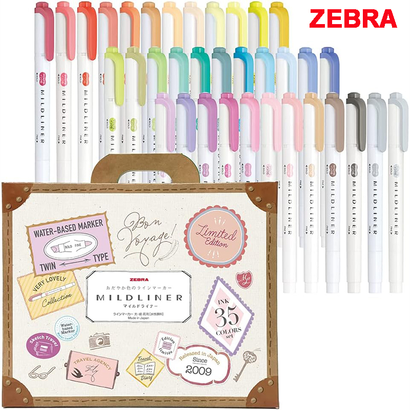 Zebra Pen Mildliner - Zebra 25/35 Renk Mildliner Fosforlu Kalem