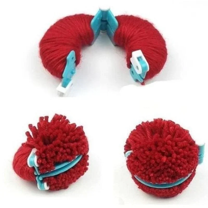Pom Pom Maker Tool - 8 adet 4 boyutları kabartmak topu