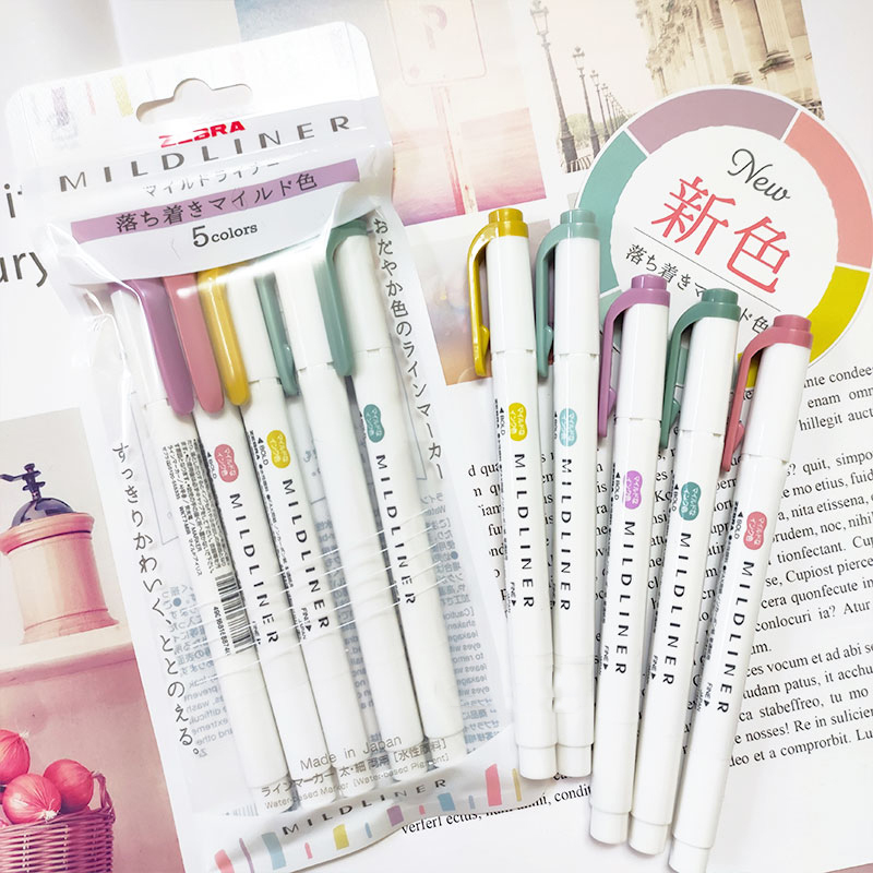 Zebra Pen Mildliner - YENI zebra mildliner vurgulayıcı İşaretleyiciler, WKT7