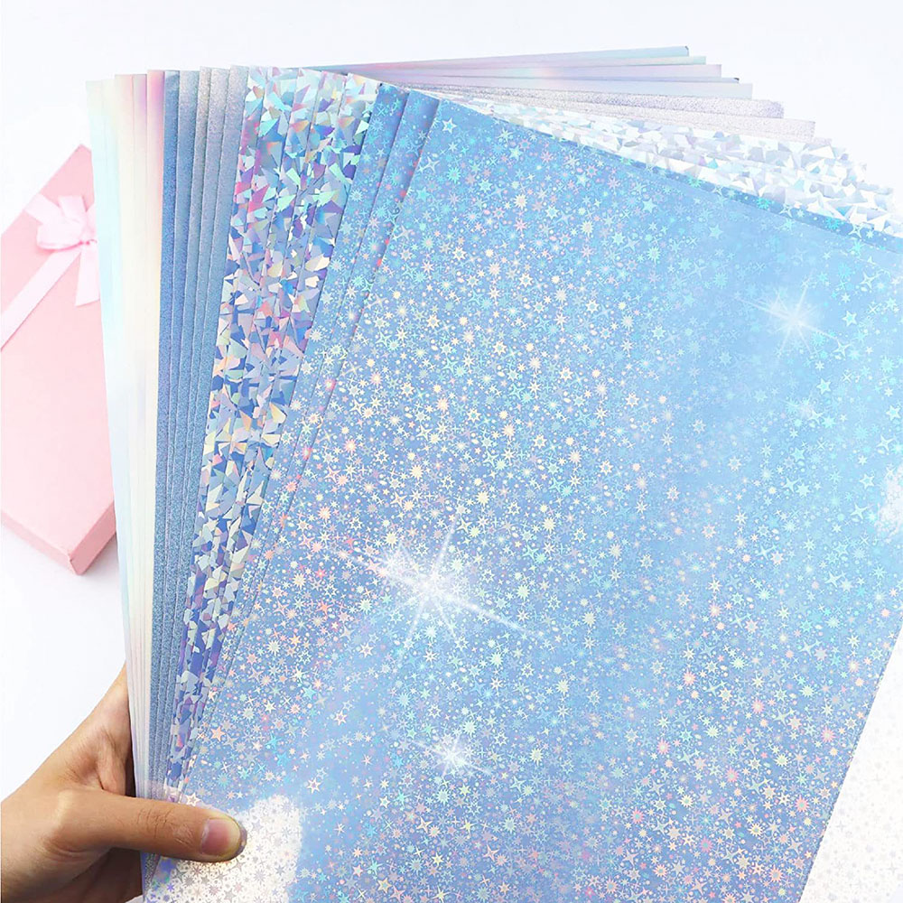 Glitter Vinyl Roll - Glitter Kendinden Yapışkanlı Çıkartmalar Holografik Şeffaf
