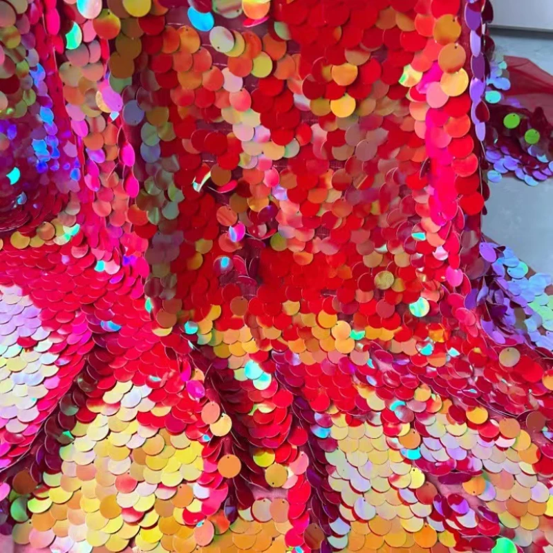 Crystal Mesh Fabric - Tören elbise için şifreli kristal pullu