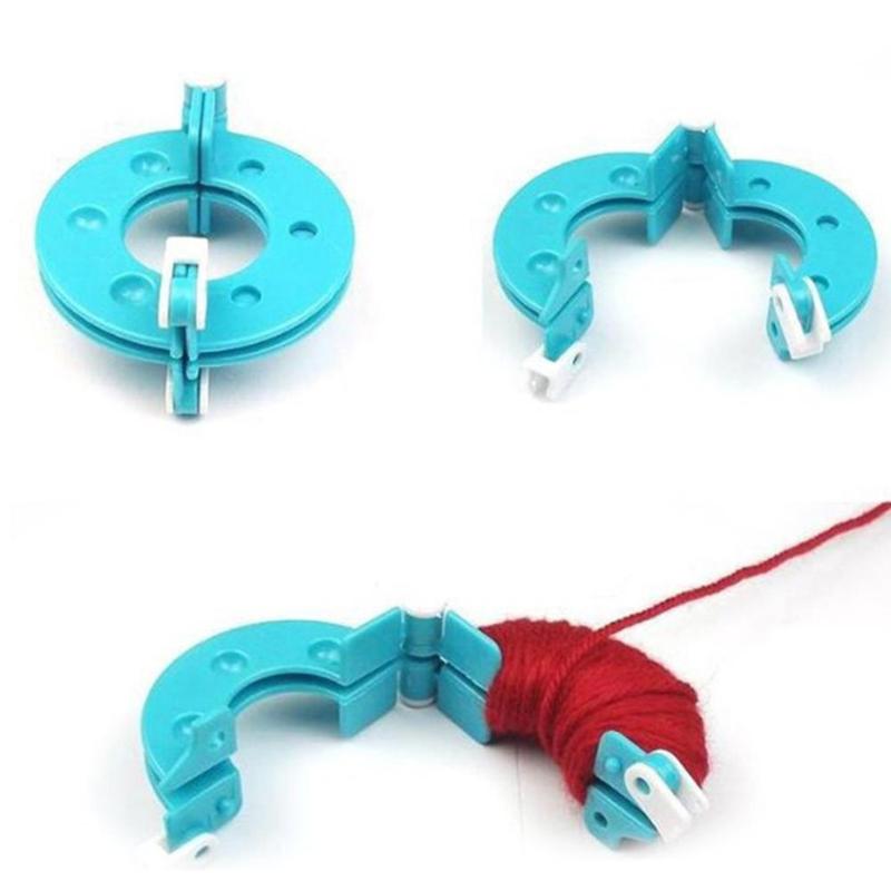 Pom Pom Maker Tool - 8 adet 4 boyutları plastik ponpon