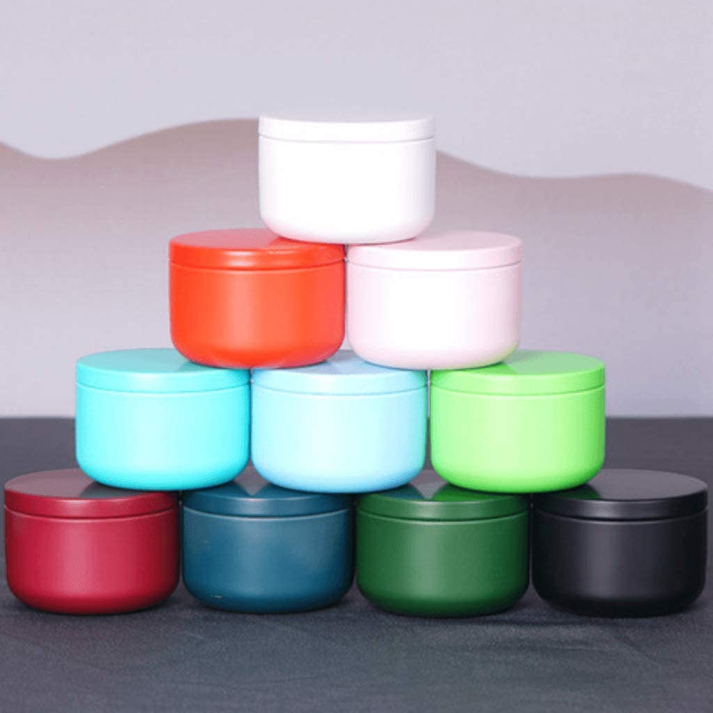 Craft Embellishment Storage - Hava Geçirmez Kapaklı Çay Kutusu Teneke