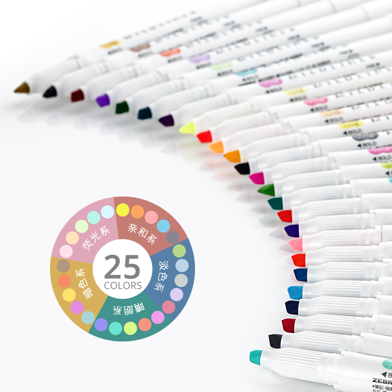 Zebra Pen Mildliner - Zebra Mildliner astar çift başlı vurgulayıcı