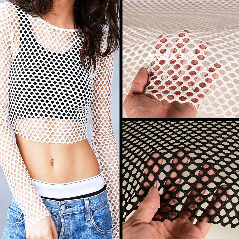 Crystal Mesh Fabric - 4 Yönlü Esneyen Yumuşak Elmas Desenli
