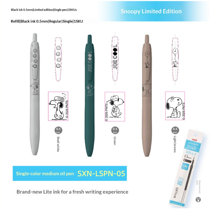 Uni Jetstream Lite Snoopy Jel  - Pentel Pen Energel incelemesi ve fiyatı