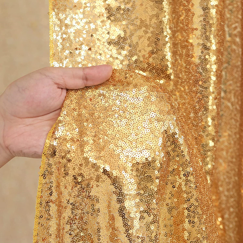 Altın/Gümüş Payet Zemin Perdel - Sequin Fabric Panel incelemesi ve fiyatı