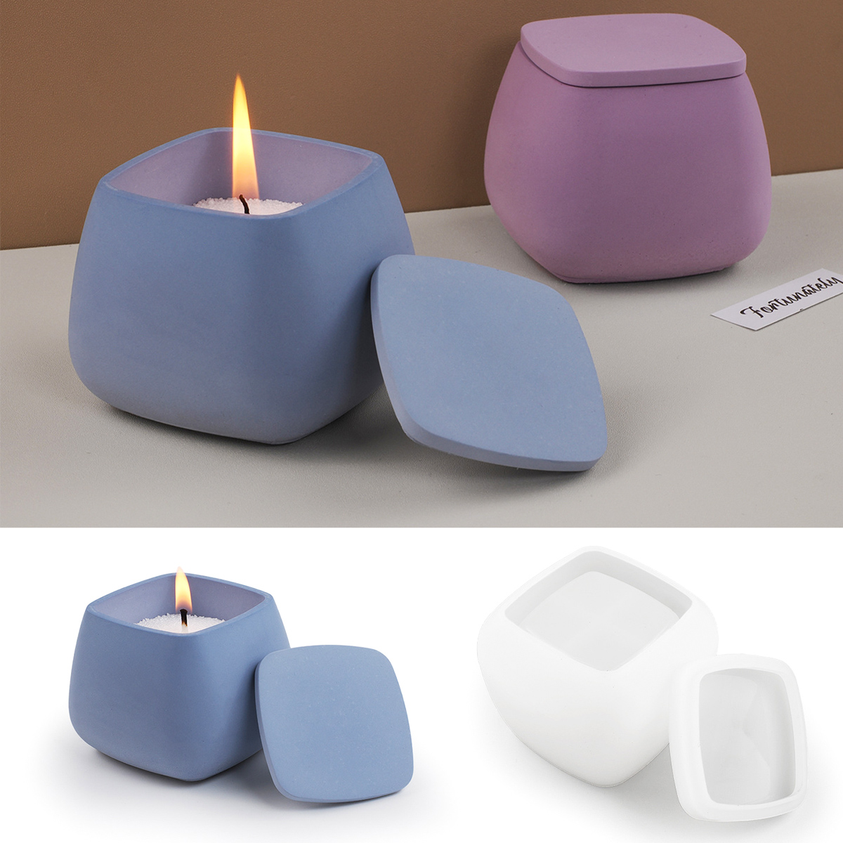 Kare Mum Kavanoz silikon kalıp - Craft Embellishment Storage incelemesi ve fiyatı