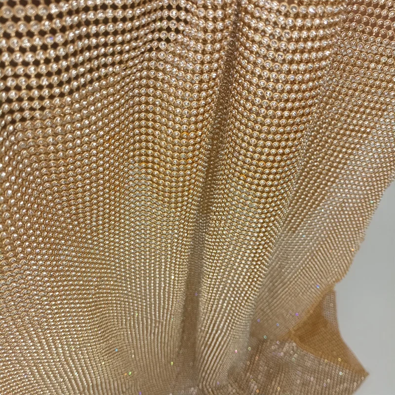 45x120 cm Sparkly Altın Taban  - Crystal Mesh Fabric incelemesi ve fiyatı