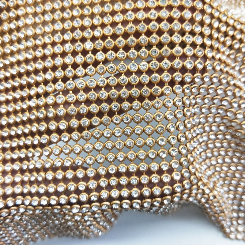 45x120 cm Sparkly Altın Taban  - Crystal Mesh Fabric incelemesi ve fiyatı