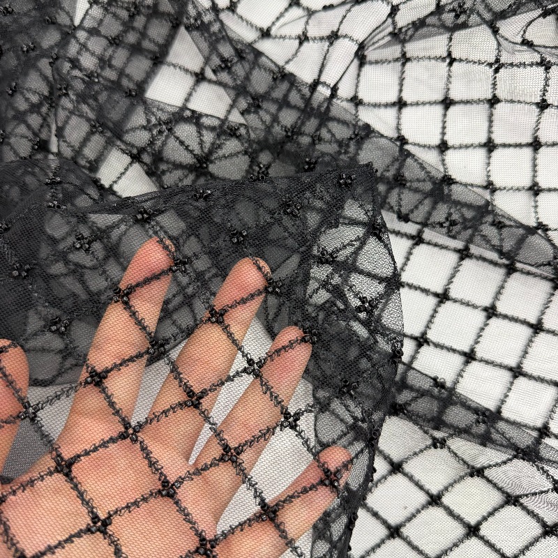 Ripstop Boncuklu Nakış Payet Ö - Crystal Mesh Fabric incelemesi ve fiyatı