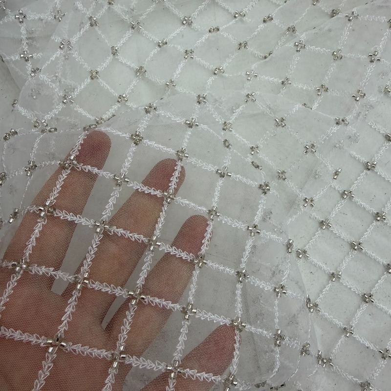 Ripstop Boncuklu Nakış Payet Ö - Crystal Mesh Fabric incelemesi ve fiyatı