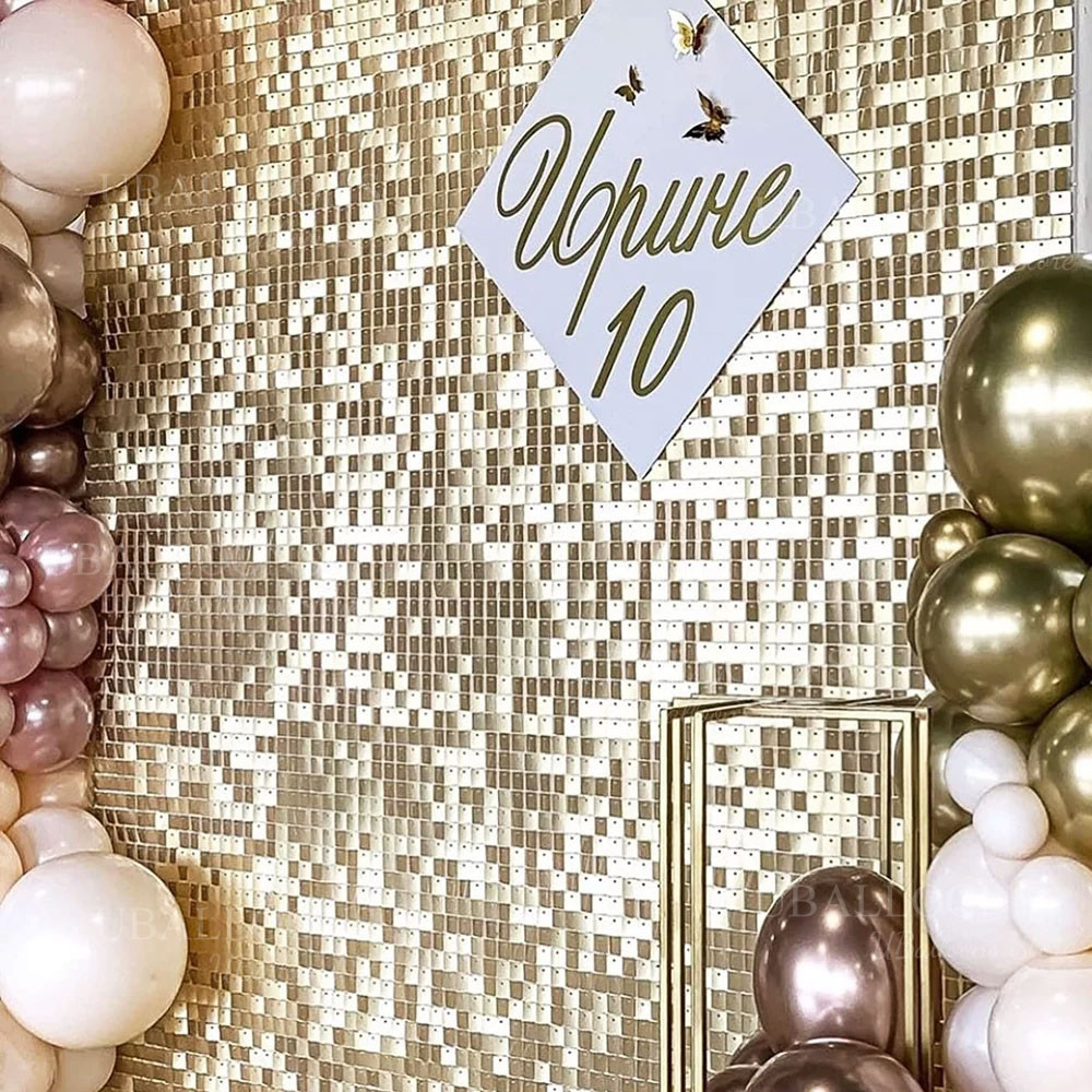 Şampanya Altın Pırıltılı Zemin - Sequin Fabric Panel incelemesi ve fiyatı