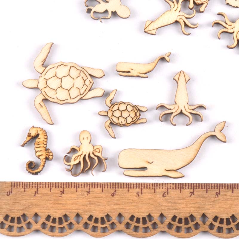 20 adet 25-40mm deniz kaplumba - Craft Embellishments incelemesi ve fiyatı