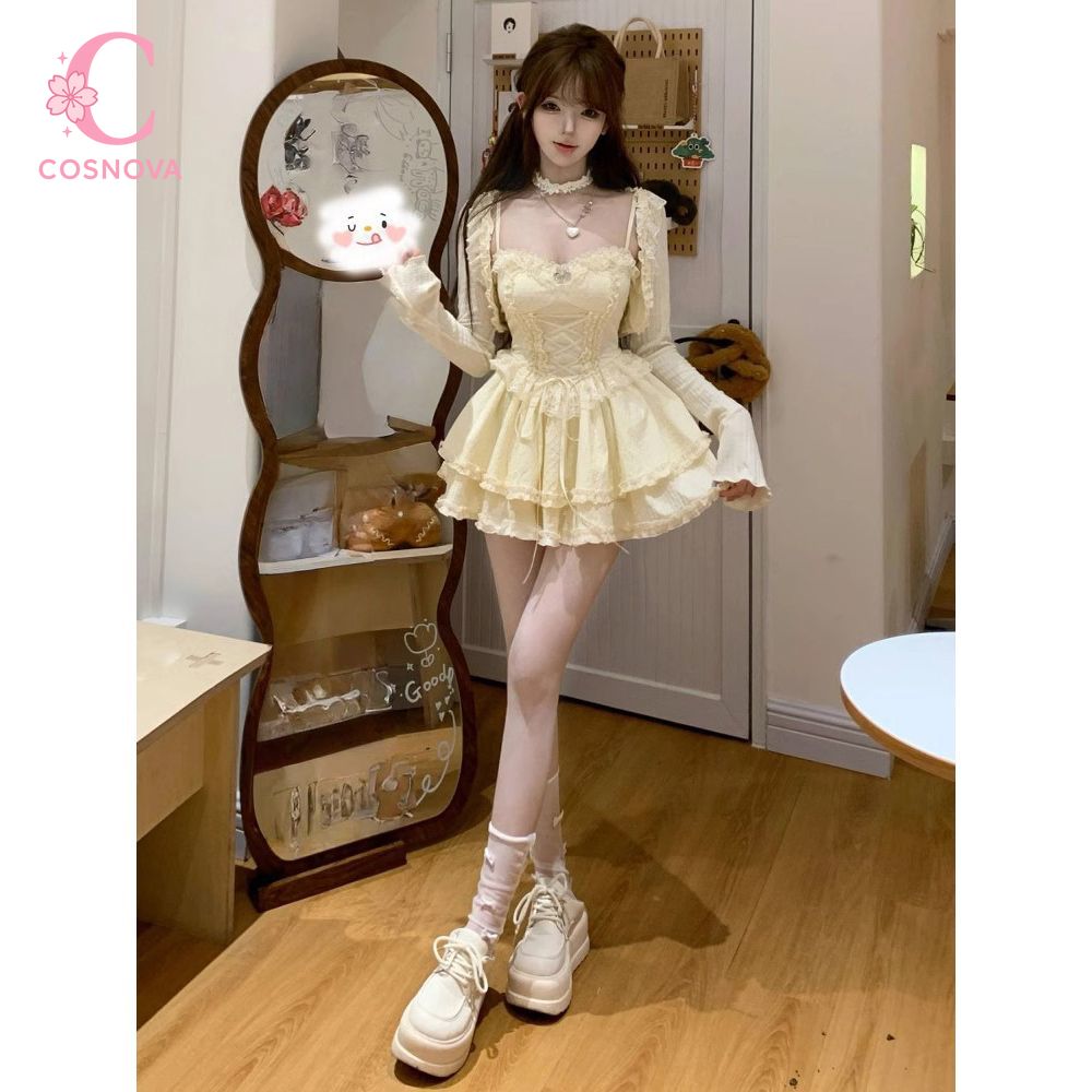Tatlı Lolita Kamisole Elbise T - Elastic Lace Trim incelemesi ve fiyatı