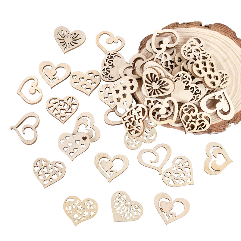 50/100 adet Delikli Kalp Desen - Craft Embellishments incelemesi ve fiyatı
