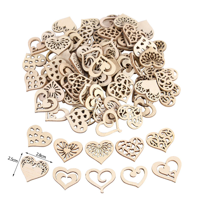 50/100 adet Delikli Kalp Desen - Craft Embellishments incelemesi ve fiyatı