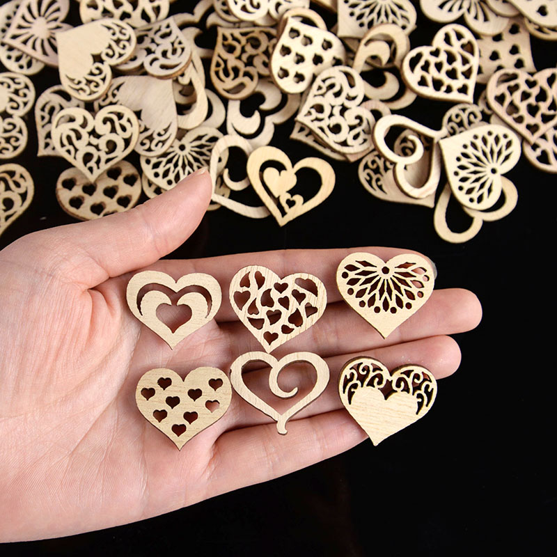 50/100 adet Delikli Kalp Desen - Craft Embellishments incelemesi ve fiyatı