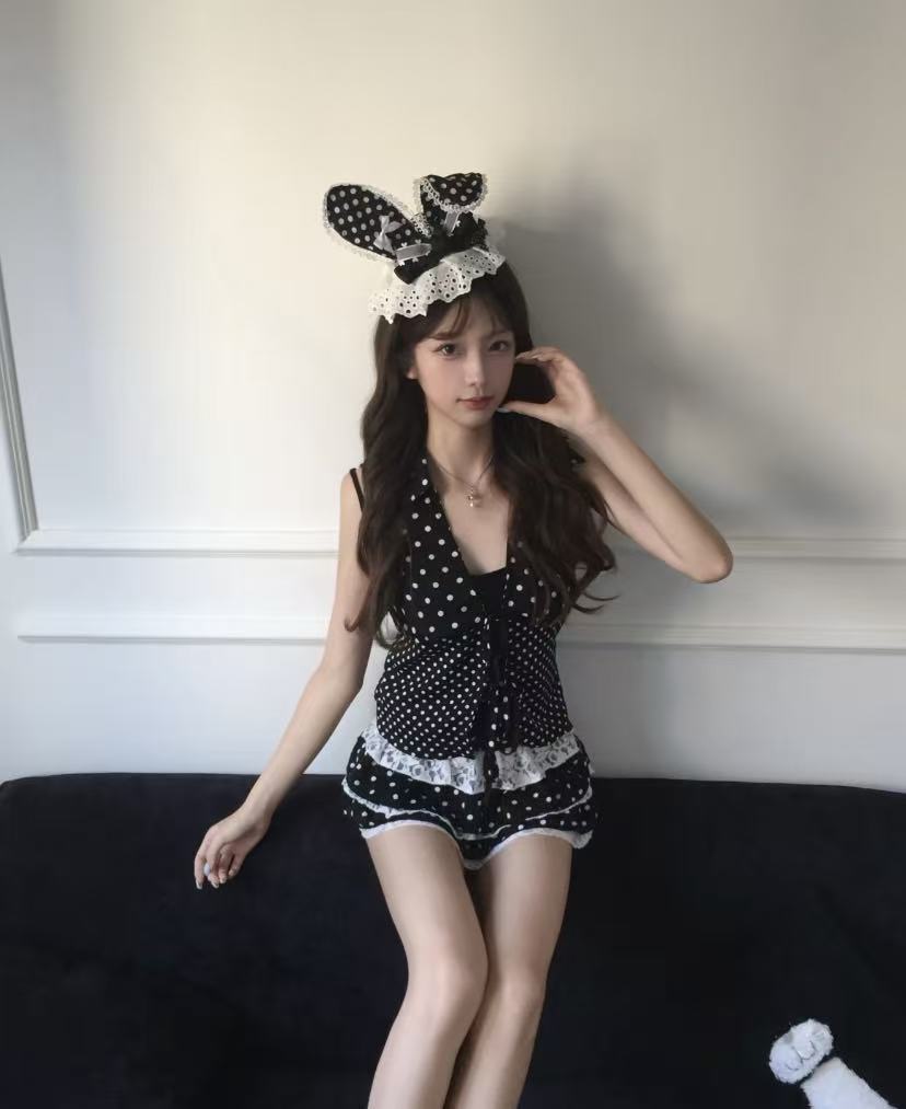 Y2K Vintage Coquette 2 Parça T - Elastic Lace Trim incelemesi ve fiyatı