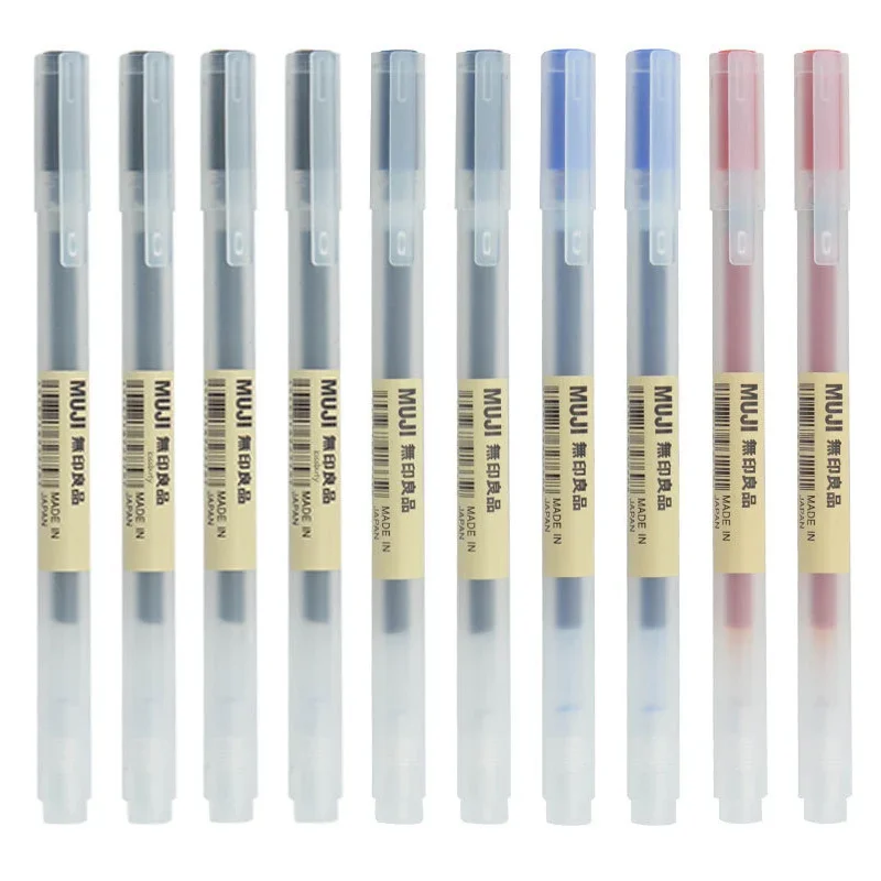 10-30 adet/takım 0.38/0.5mm Je - Muji Stationery Gel Pen incelemesi ve fiyatı
