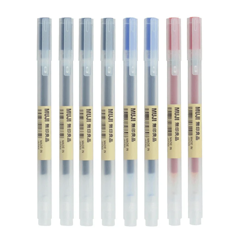 6/8 adet/takım Kawaii MUJIs Je - Muji Stationery Gel Pen incelemesi ve fiyatı