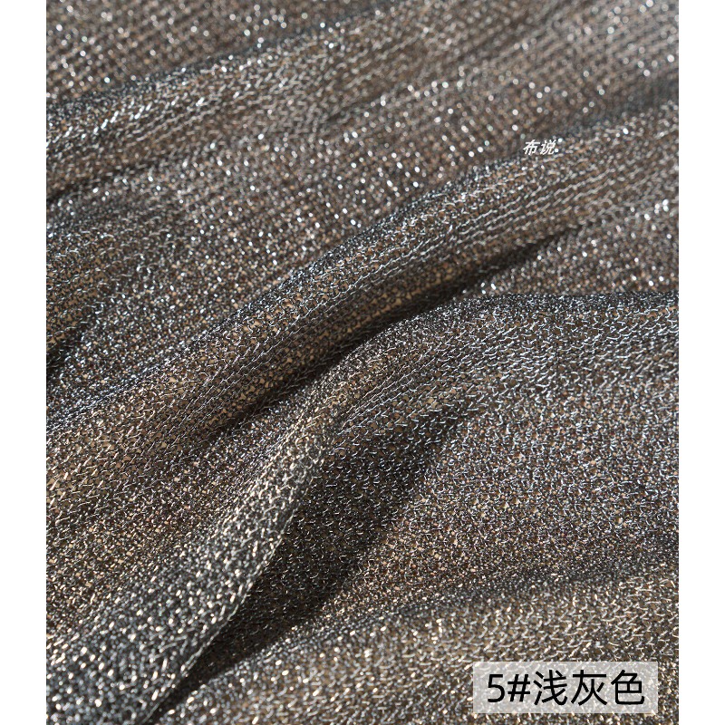 Açık Gri Metalik İplik Kumaş D - Crystal Mesh Fabric incelemesi ve fiyatı