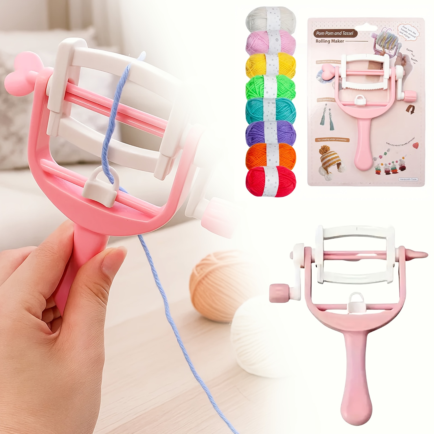 El ile Çalıştırılan Sarma Maka - Pom Pom Maker Tool incelemesi ve fiyatı
