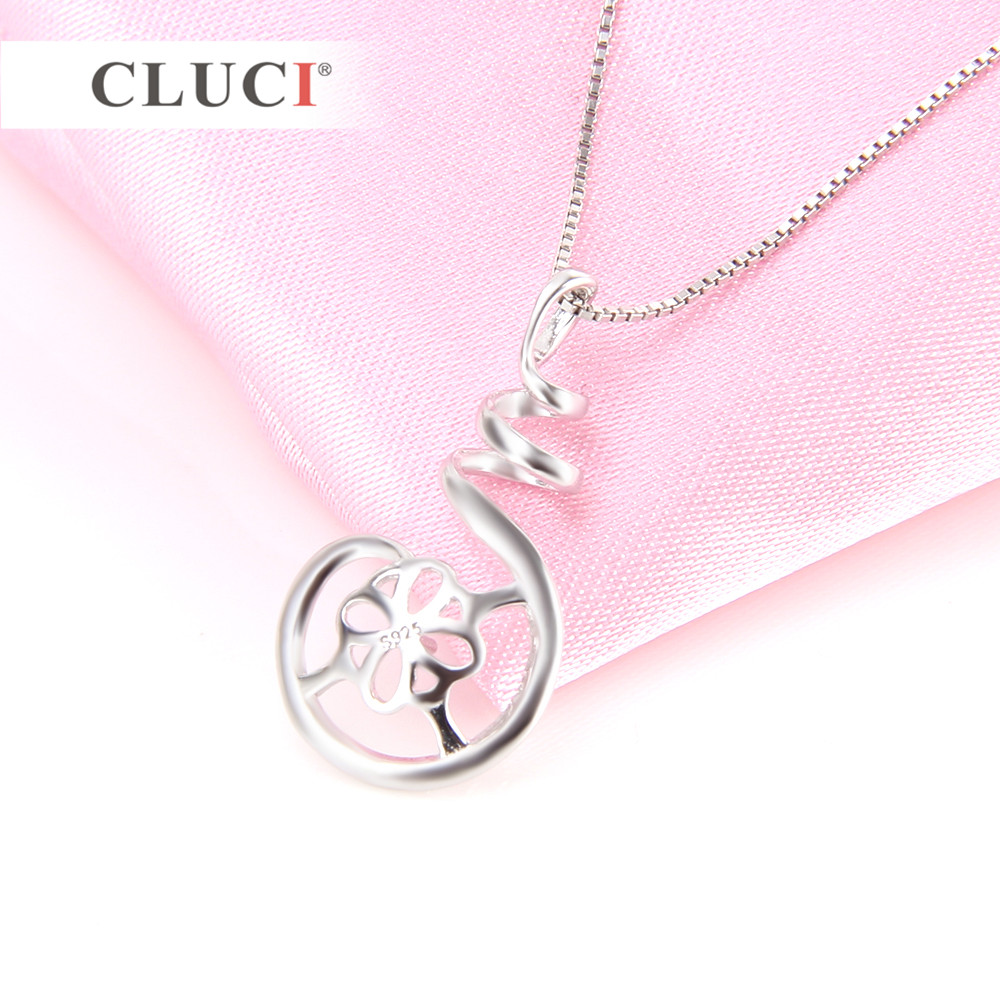 CLUCI 925 ayar gümüş kolye aya - Pearl Trim Chain incelemesi ve fiyatı