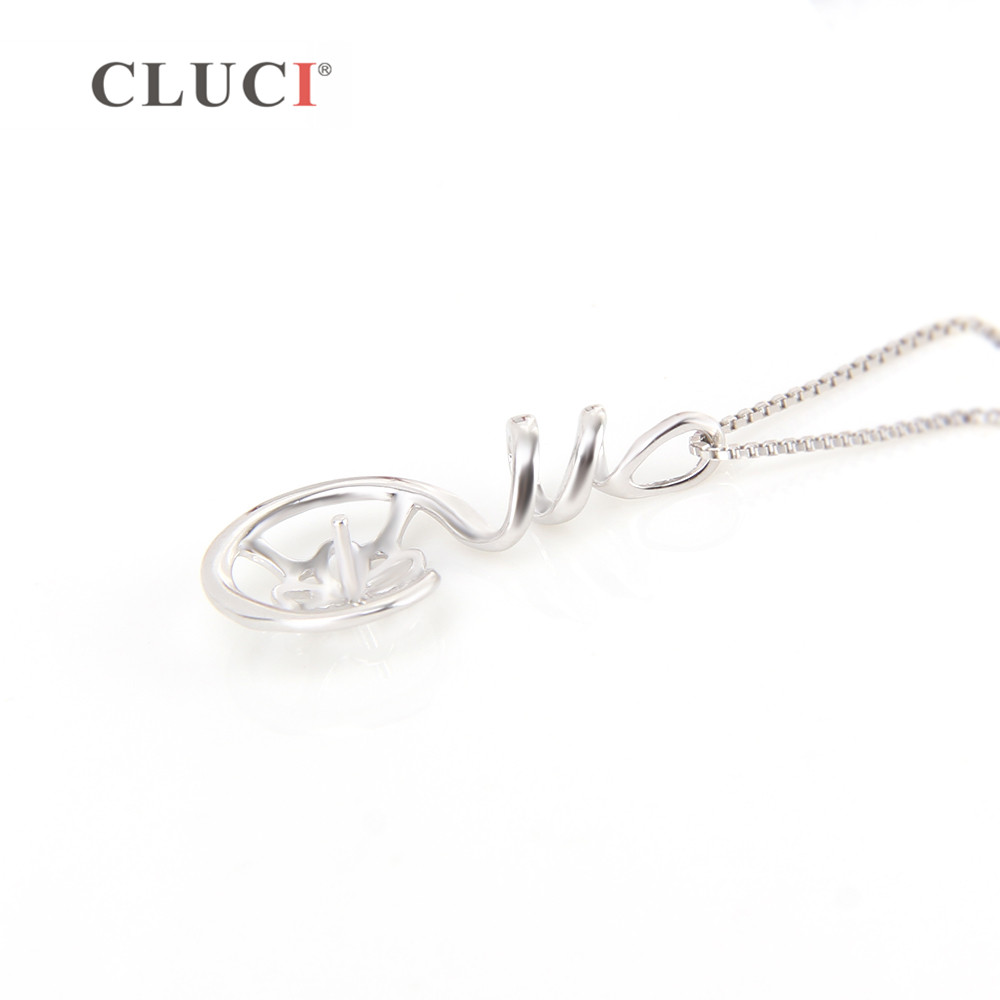CLUCI 925 ayar gümüş kolye aya - Pearl Trim Chain incelemesi ve fiyatı