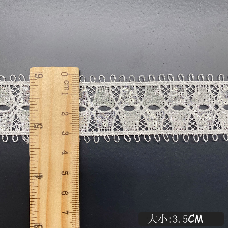 Içi boş giyilebilir Sequins ku - Lace Ribbon Trim incelemesi ve fiyatı