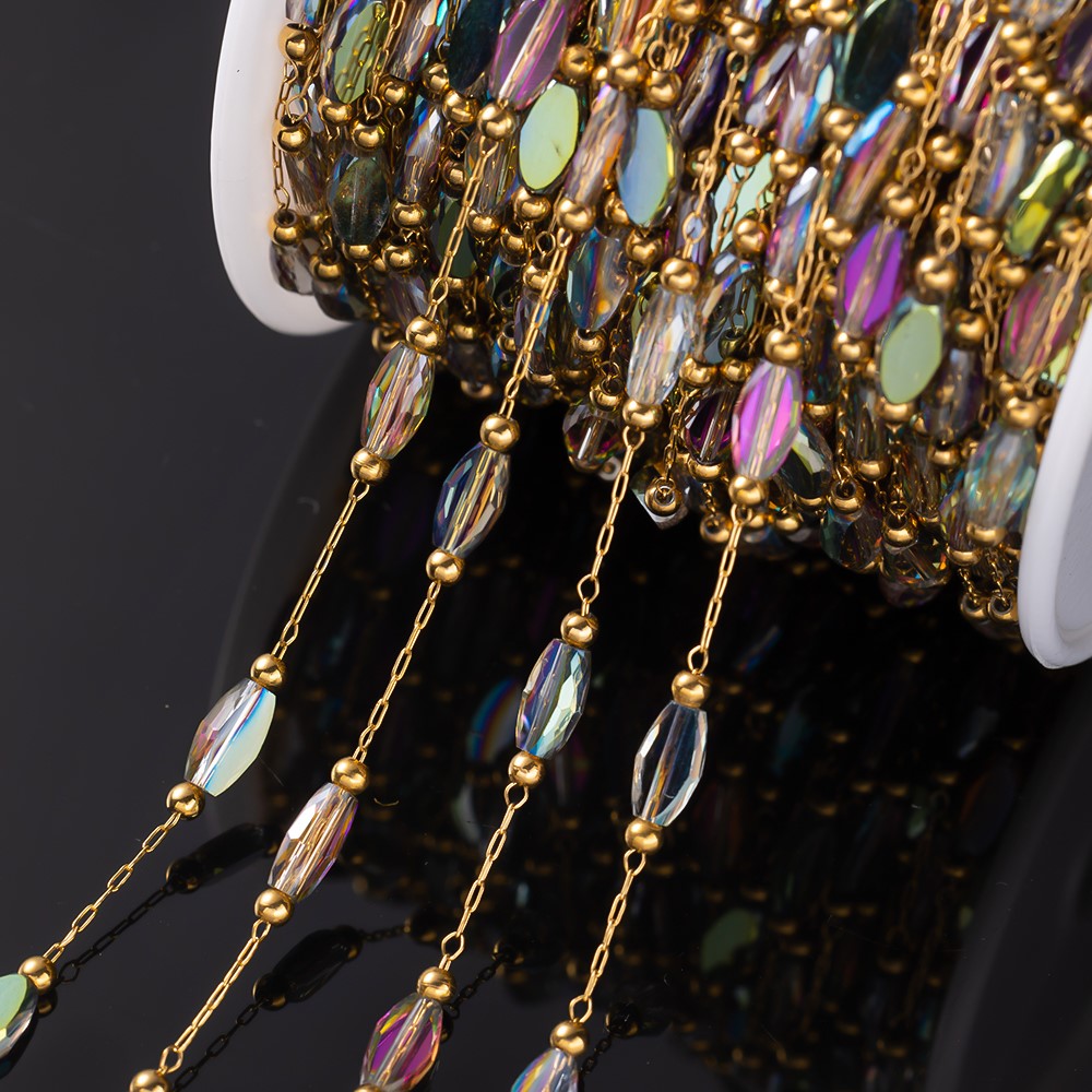 1 metre paslanmaz çelik altın  - Pearl Trim Chain incelemesi ve fiyatı
