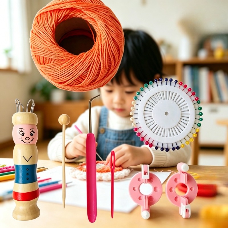Ahşap Bebek Fransız Örgü Aleti - Pom Pom Maker Tool incelemesi ve fiyatı