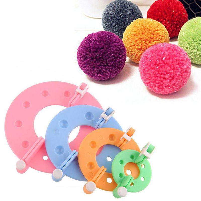 8 adet 4 boyutları plastik pon - Pom Pom Maker Tool incelemesi ve fiyatı