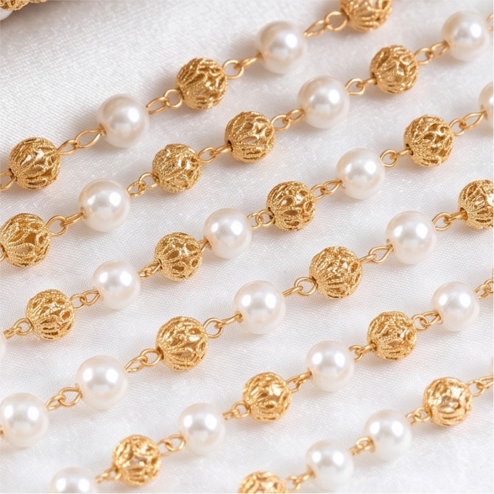 0.5 Metre/1 Metre Sahte İnci P - Pearl Trim Chain incelemesi ve fiyatı
