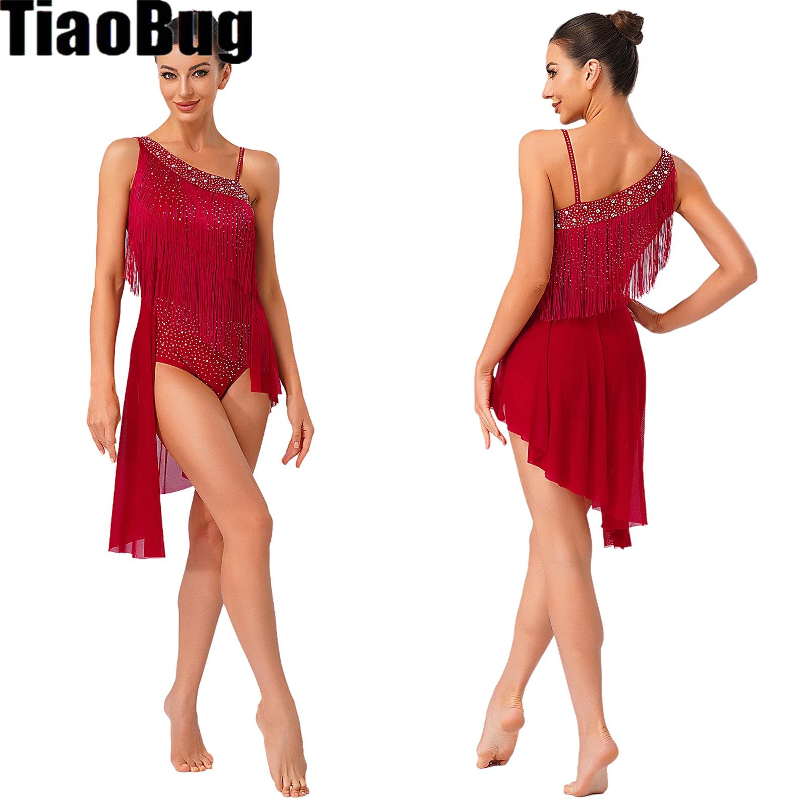 Kadın Püsküllü Latin Dans Mayo - Rhinestone Banding Trim incelemesi ve fiyatı