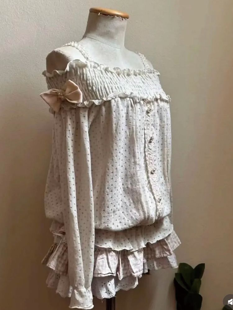 Tatlı Japon Vintage Mini Etek  - Elastic Lace Trim incelemesi ve fiyatı